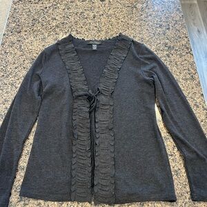 Cable & Gauge Dark Grey Knit Cardigan